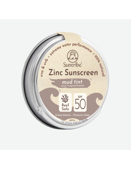 Crema Solar Mineral Ecológica en Lata SPF 50 (Marrón)
