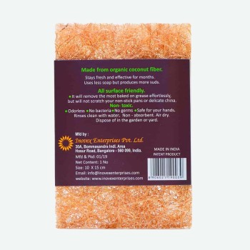 Estropajo de Coco grande para fregar platos - Safix 2