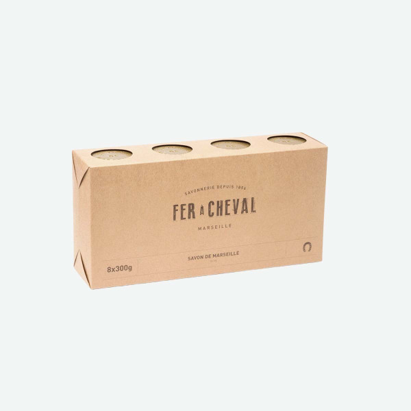 Pack de 8 cubos de jabón de Marsella de 300g