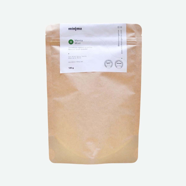 Dentífrico en polvo 100% natural - bolsa de 120g  - Mínima Organics
