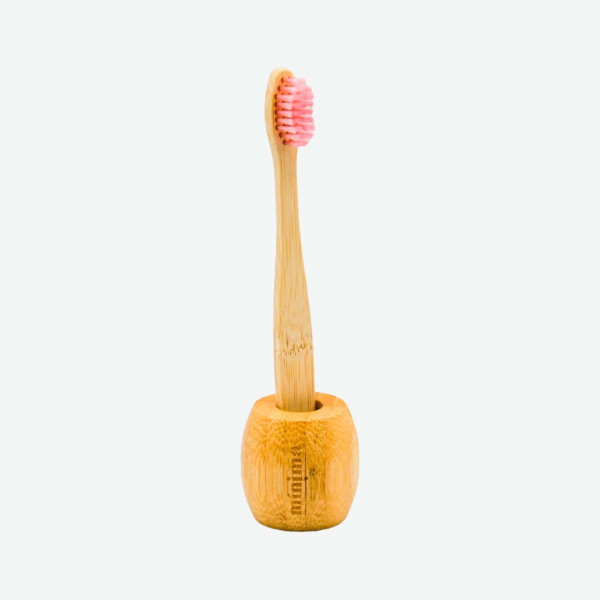 Cepillo de Dientes de Bambú Infantil con Cerdas Coloreadas