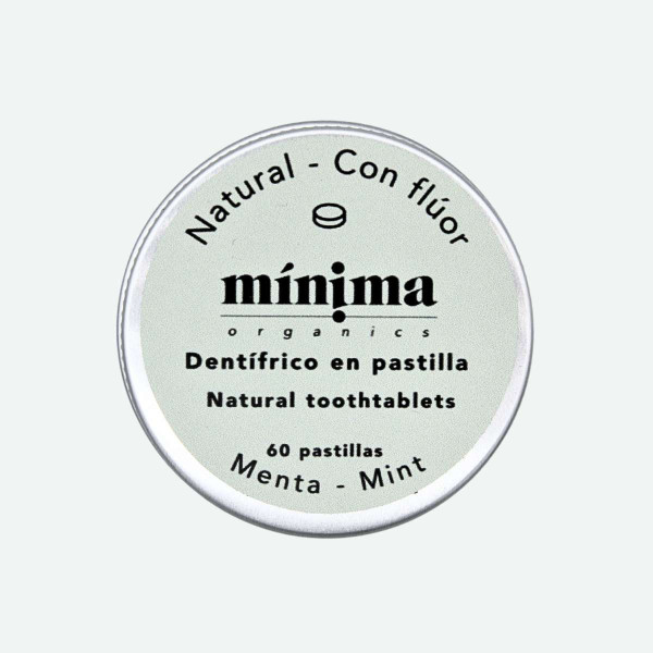 Dentífrico en Pastilla Menta con Flúor – Lata 60 unidades