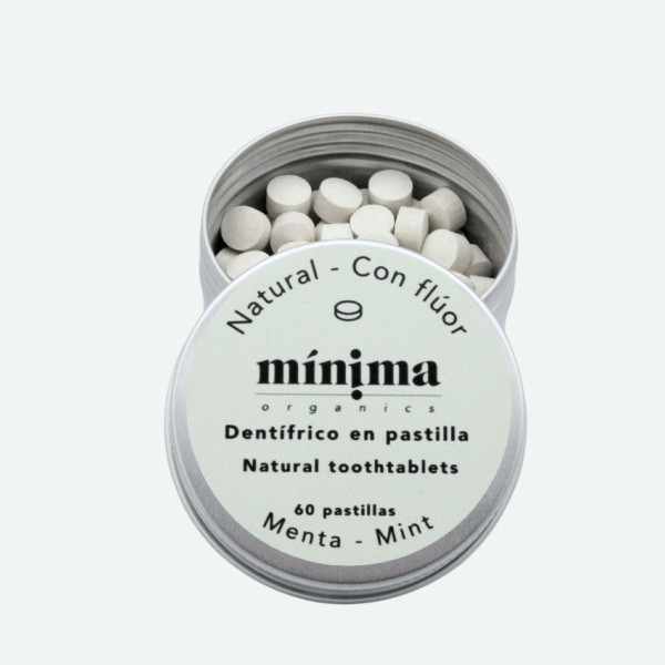 Dentífrico en Pastilla Menta con Flúor – Lata 60 unidades