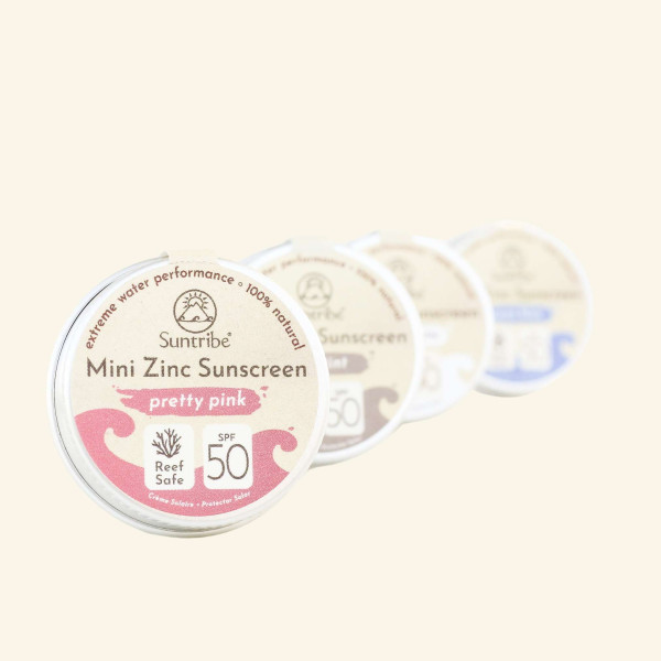 Protector Solar Mineral SPF 50 Tamaño Mini – 4 Colores