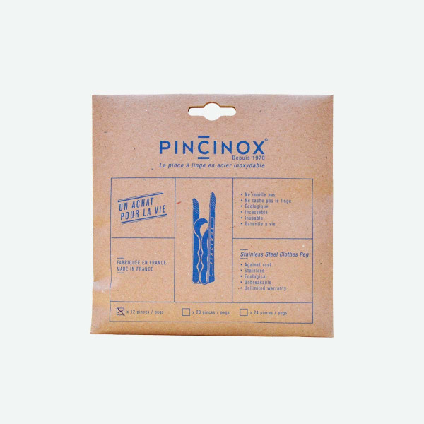 Pinzas de acero inoxidable pack de 12