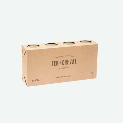 Pack de 8 cubos de jabón de Marsella de 300g 2