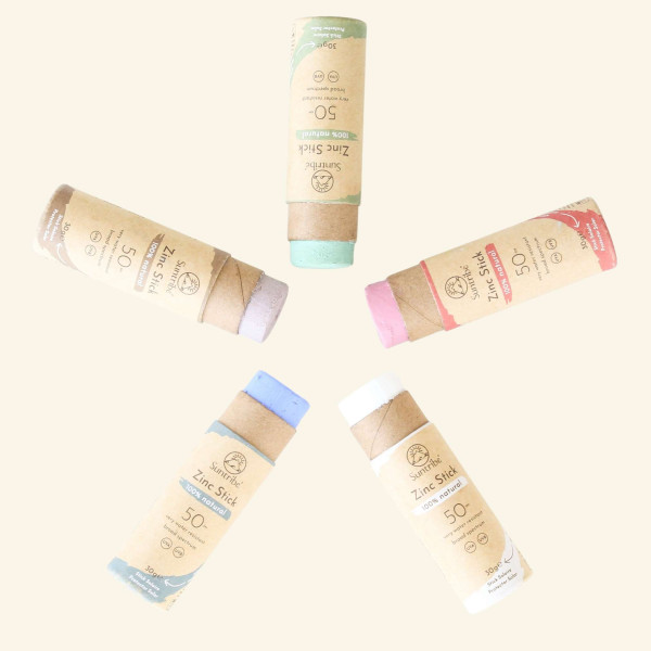 Protector Solar Mineral en Barra SPF 50 – 5 Colores