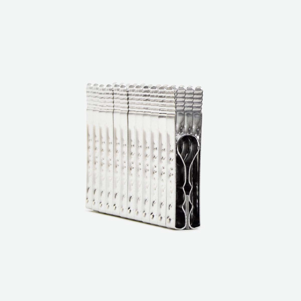 Pinzas de acero inoxidable pack de 12